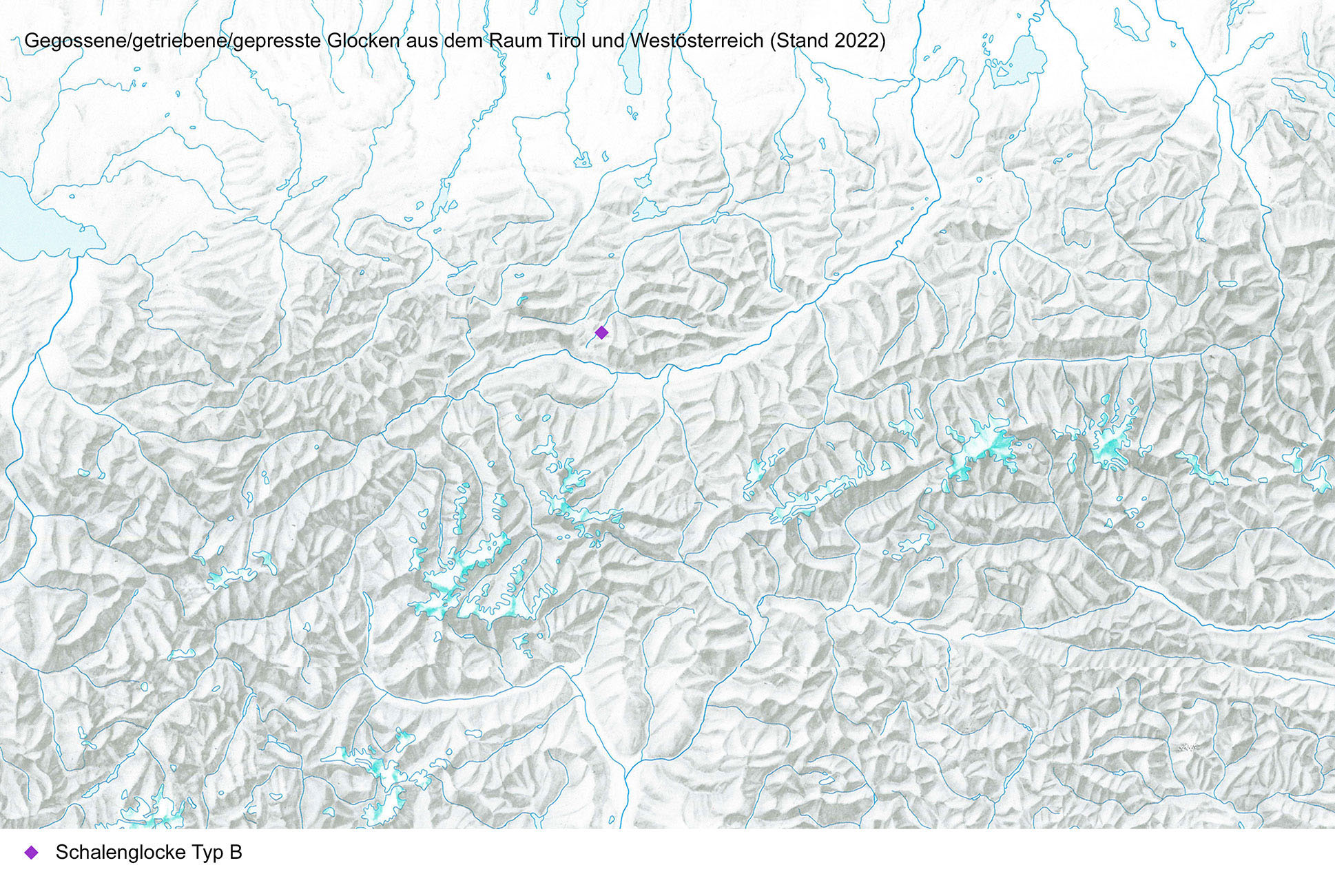 Kartierung Glocken Mittelalter und Neuzeit, Typ B Kartierung Glocken Mittelalter und Neuzeit, Typ B