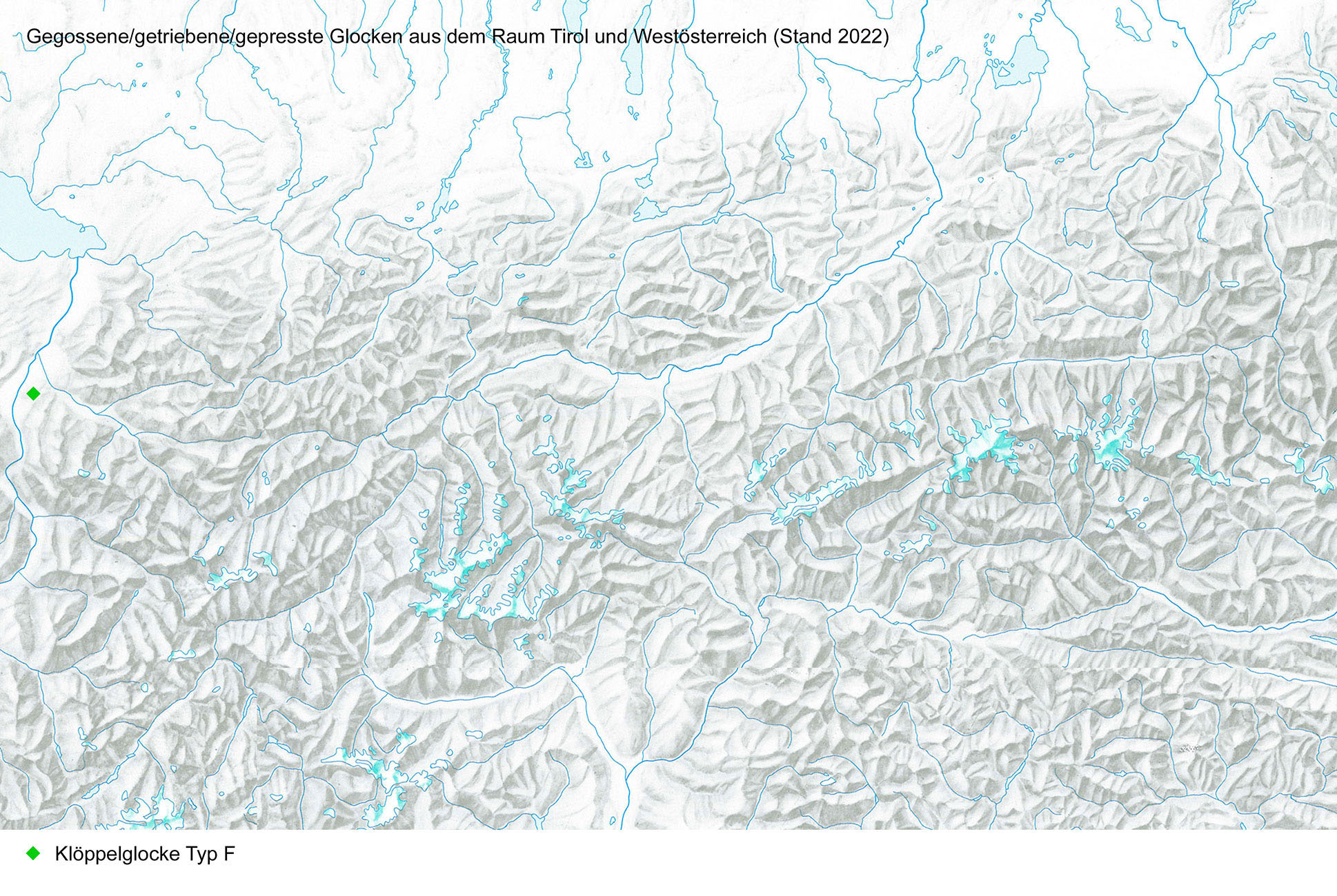 Kartierung Glocken Mittelalter und Neuzeit, Typ F Kartierung Glocken Mittelalter und Neuzeit, Typ F
