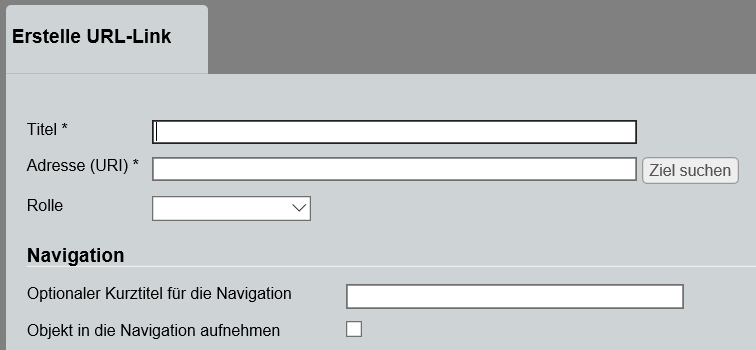 Link hinzufügen Link hinzufügen