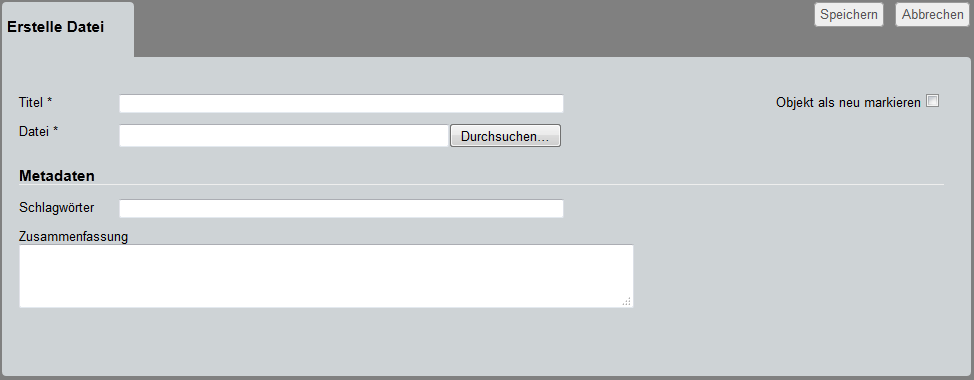 Erstelle Datei Erstelle Datei