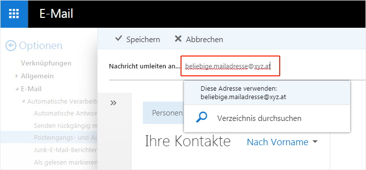 Outlook Web App (OWA) – Universität Innsbruck